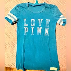 Bright blue VS Pink short sleeve cotton top